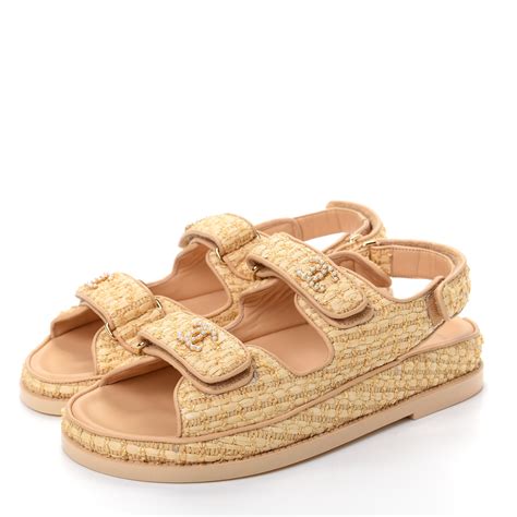 replica chanel sandal|chanel dad sandals beige.